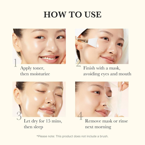 Medicube Kojic Acid Turmeric Overnight Glow for Uneven Skin Tone Retinol Nourish Wrapping Peel Off Mask Jelly Brush 75ml