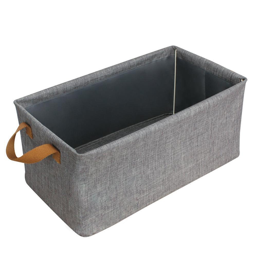 Cationic Steel Frame Rectangular Handle Foldable Portable Fabric Clothing Storage Box Wardrobe Dustproof Moisture-proof