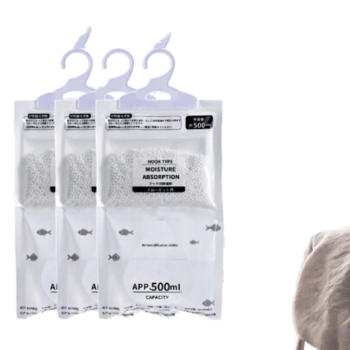 Portable Adjustable Hangable Dehumidifying Bag 500ml Moisture Capacity Dorm-Friendly Mold-Preventing for Household & Kitchen Use 10PCS