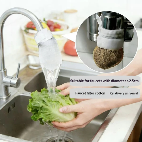 Faucet Filter Cotton Tap Water Filter Bag For Sediment Rust Scale Removal Eco-Friendly