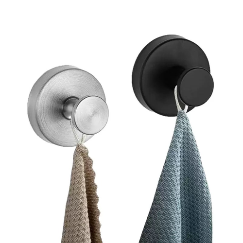 No Drill Towel Hook Stainless Steel Wall Mounted Coat Hook Suction Cup Glass Window Mirror Shower Hook