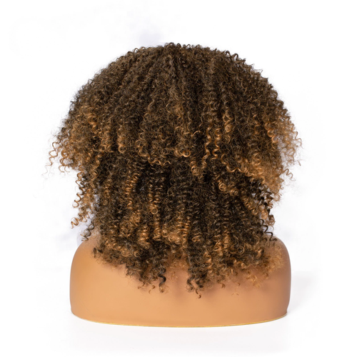 Aishili Headband Wigs for Black Woman Headband Wig Synthetic Headband Ombre Brown Wig