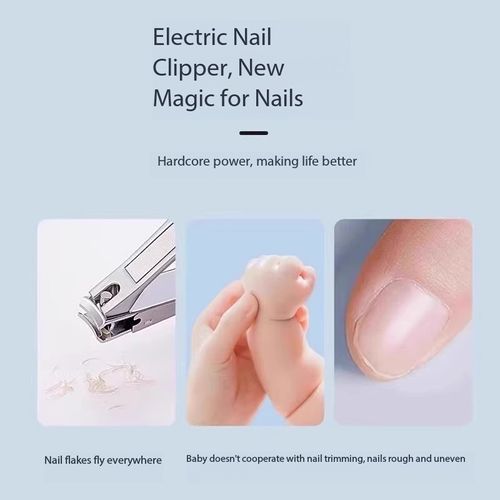 Electric Nail Clipper Trimmer, Fully Automatic Nail Polish Trimmer, Universal——3 per set