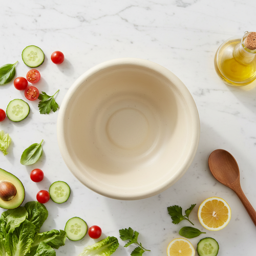 50 PCS 100% Biodegradable 16oz Eco-Friendly Disposable Bowls with Microwave Safe Compostable for Camping & Takeaway