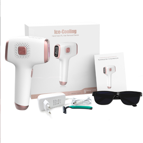 Hair Removal with Ice Cooling Care Function for Women Long-Lasting Results 999999 Flashes Painless Hair Removal Device