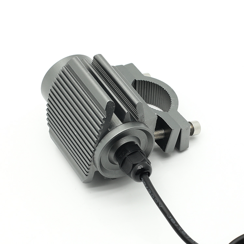 Super Focused Led Motorcycle Front Headlights 12v 24v 5000 Lumen Glass Cover Mini Driving Light Motorcycle Led Silver