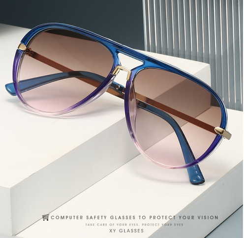 UV400 New Fashion Oversized Sunglasses - Trendy Viral Cross-Border Style, Versatile Shades