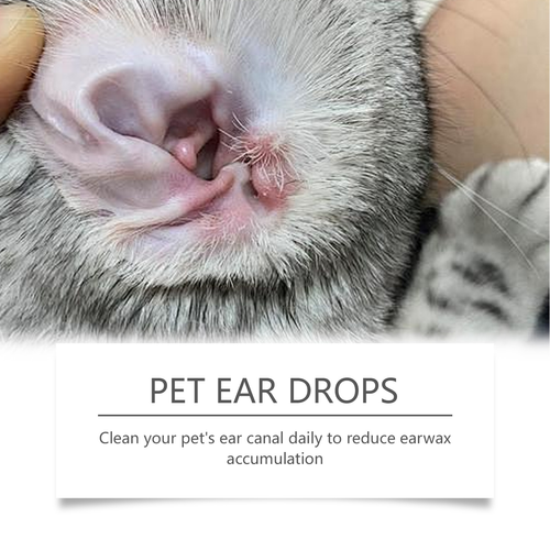 Removes Dirt Wax With Soothing Chamomile Extract 60ml For Cats & Dogs Low Sensitivity Ear Cleaning Solution For Pets value 2-pack