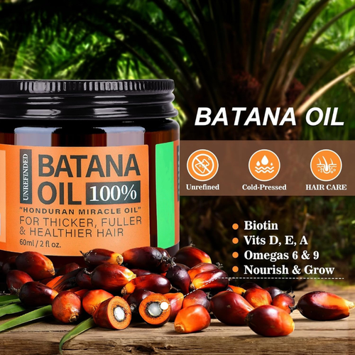 Batana Oil Organic Ingredient Nourishing Raw Vegan Natural Moisturizing Pure Butter Batana Oil for Hair Growth