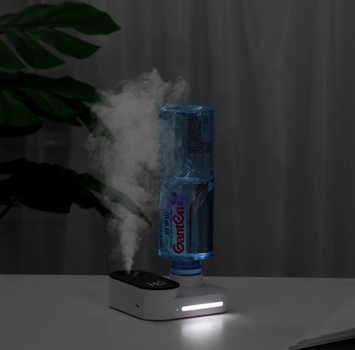 Air Humidifier USB Charging Built-in Battery 0.5-1L Low Noise Mini Office Desktop Mineral Water Bottle Hydrating Spray Creative