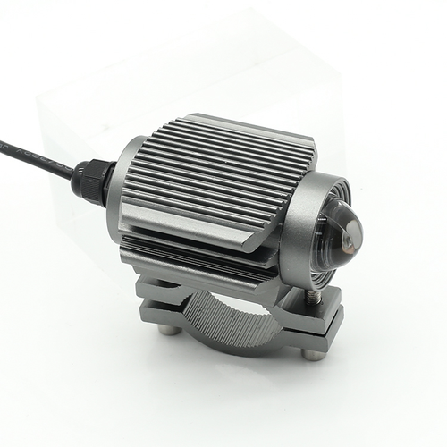 Super Focused Led Motorcycle Front Headlights 12v 24v 5000 Lumen Glass Cover Mini Driving Light Motorcycle Led Silver