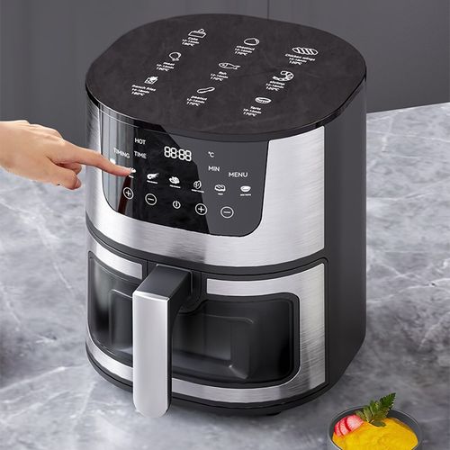 Cost-effective 7L Digital Touch Control Stainless Steel Cover Air Fryer