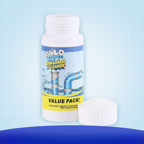 100ml Powerful Pipeline Dredging Agent Toilet Drain Cleaner Kitchen Sink Drain Cleaner Powder Value 8- pack