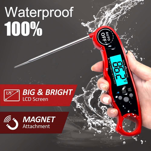 Digital Meat Thermometer With Probe, Instant Read Food Thermometer For Grilling Bbq, Kitchen Cooking, Baking, , Candy