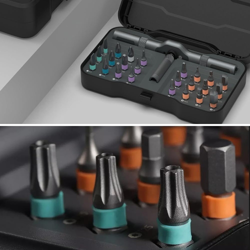 New 24-in-1 Ratchet Screwdriver Set with Detachable Handle and Screwdriver Tool Multi-functional for Watch Computer Electronics