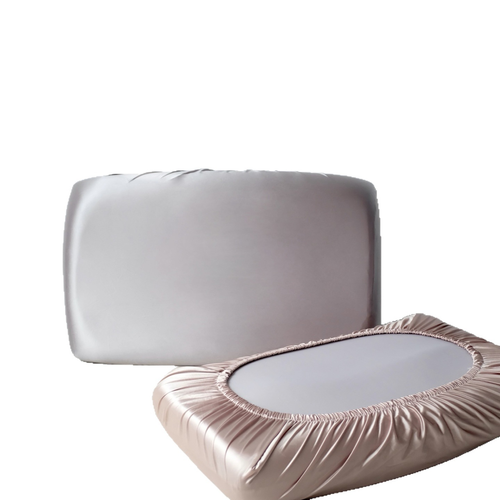 Standard Size Queen Satin Pillow Cover for Hair & Skin Travel Elastic Band Cooling Satin Pillowcases,rose gold