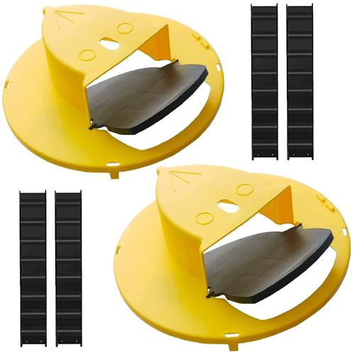 2 Pack Mouse Rat Trap Bucket,5 Gallon Mouses Rat Traps Indoor for Home,Reusable Bucket Lid Rat Traps Indoor Outdoor,Mouse Catching Tool 5 Gallon Buckets is NOT Included