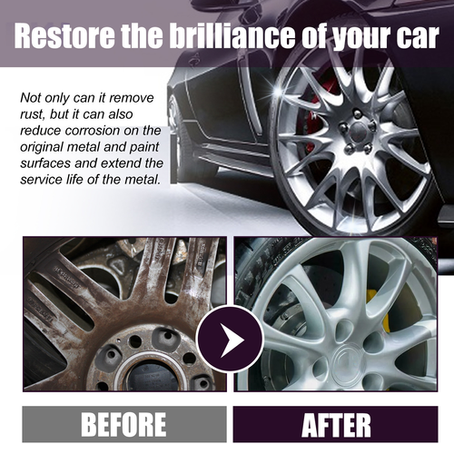 Wheel Cleaner Spray Restores Wheel Cleanliness and Shine Gently Removes Stains Daily Car Maintenance Two Per Set