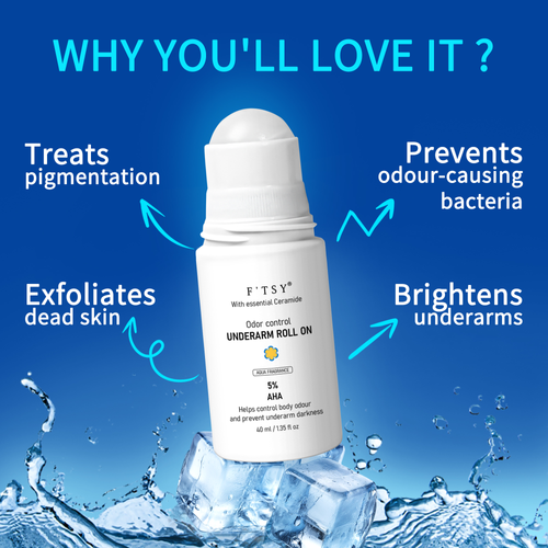 Exfoliate and Lighten the Skin Control Body Odour Prevent Darkness Underarm Deodorant With Essential Ceramide