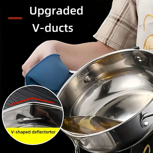 Stainless Steel Deep Frying Pan with Lid, 1 Count Non-stick Deep Fryer with Oil Drip Filter Rack for Fried Chicken
