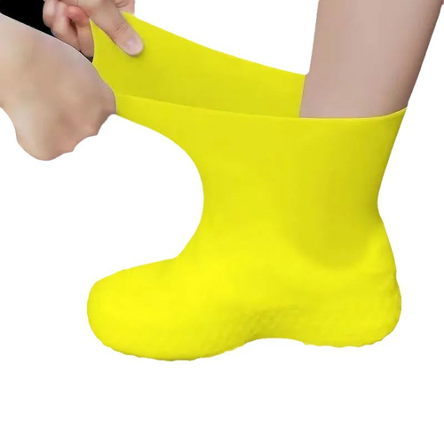 Unisex Waterproof TPE High-Top Rain Shoe Covers — Snow-proof, Sand-proof, Non-slip, Thickened & Wear-resistant