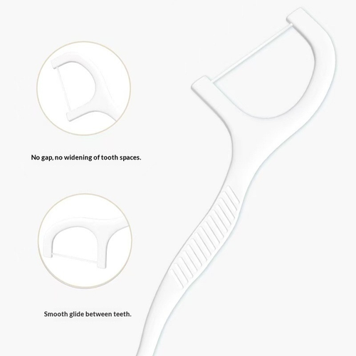 Ultra-fine Biodegradable Polymer Disposable Dental Floss Picks  50 Boxed Independent Packaging