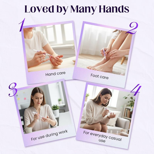 2-in-1 Cuticle Pusher 2026 Cuticle Oil Pusher Pen Portable Nail Care Pen for Dry Damaged Nails Hangnails Moisturizes Strengthens