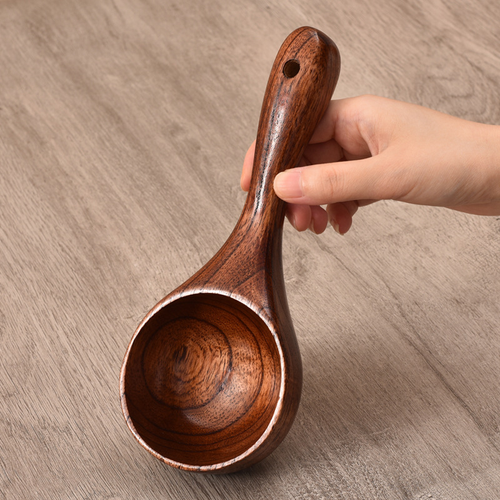 Household Brown Wooden Spoon