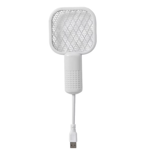Small Electric Mosquito Killer 5 Layer Security Net Compact Portable USB Interface Electric Fly Swatter for Home Outdoor Camping Two Per Set