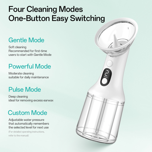 Hot Sale Home Washing Waterproof Earwax Removal Washing Earphone Portable Wireless Ear Washer Kit