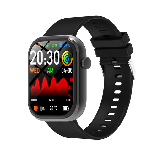 Square TFT 1.83inch Silicone Magnetic Android IOS Smart Watch IP68 Sports Waterproof Blood Pressure Activity Tracker Voice