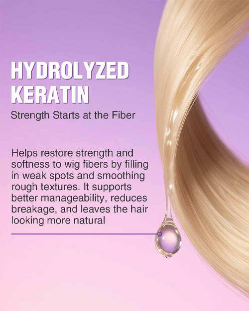 Leave in conditioner spray for wigs nourishing and detangling care keeps synthetic and human hair soft and smooth