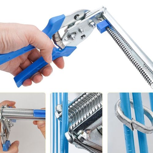 New Plastic Cage Plier with Feeder Clips Manual Animal Cage Making Tool for Home Use
