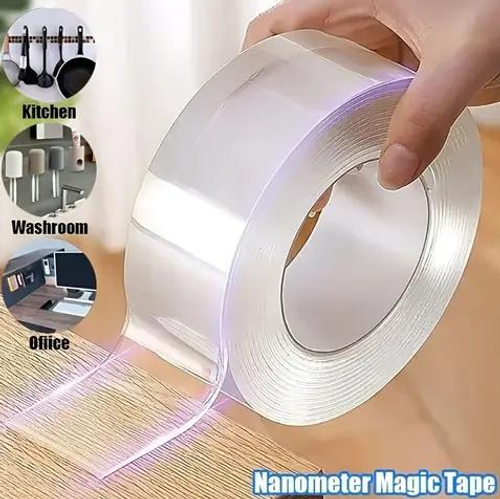 Reusable Acrylic Nano for Tape Washable Removable No Trace Double Sided Adhesive Engineer Grade for Home Kitchen Car Decor