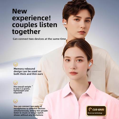 Dual Wireless Earbuds LED Power Display HiFi in Ear Noise Earphone Cancelling Low Latency Touch Control Type-C Long Battery Life