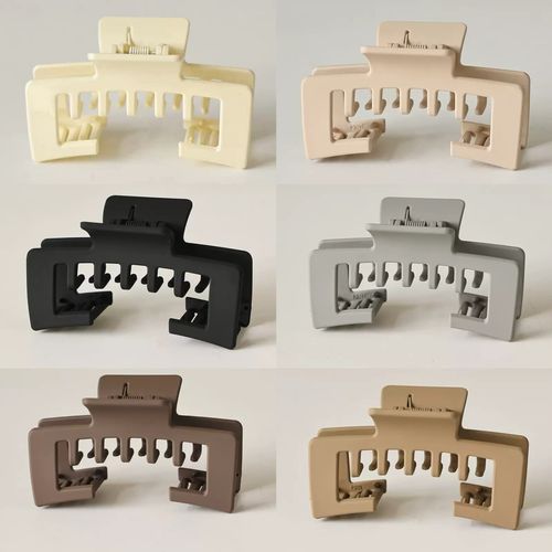 4PCS New Model of Merad-style Large-sized Claw Clip Fashionable and Portable Leopard-print Claw Clip for Women