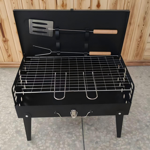 Heavy Duty Professional Metal Outdoor Camping Folding Portable Charcoal Barbecue BBQ Grill