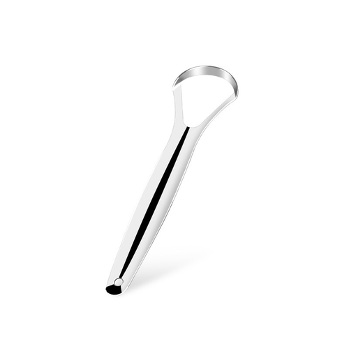 Stainless Steel Tongue Scraper Set with Travel Case Included for Cleaning Your Tongue Rose Gold 4-Piece Set in a Tin Box