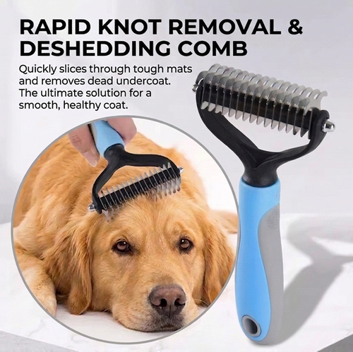 Pet Cat Dog Accessories Grooming Products Top Sellers Wholesale Double-sided Stainless Steel Pet Dog Cat Comb Hair Remover Brush