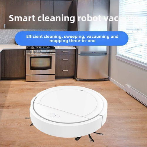 Intelligent Mini Vacuum Cleaner,Smart Sweeping Machine,Integrated Suction, Sweeping and Mopping Household Floor Cleaning Robot Pink