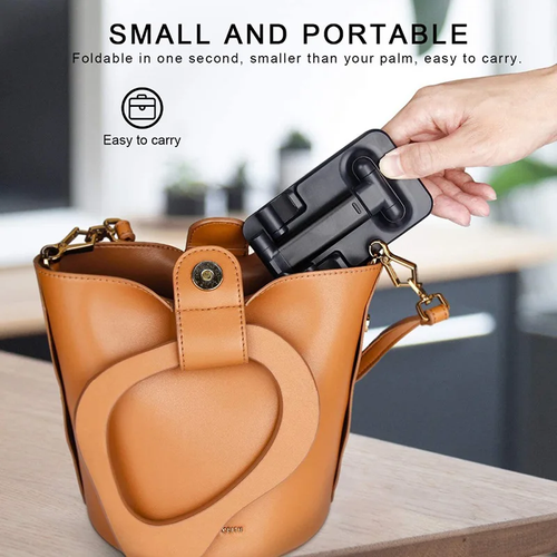Universal Angle Height Adjustable Mobile Phone Holder Foldable Phone Desktop Bracket Smartphone Tablet Stand Bed ABS Material