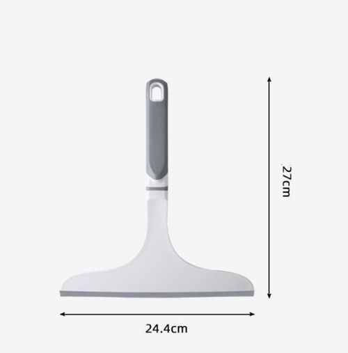 Multi-Functional Silicone Brush Head Glass Wiper Short Handle Car Windshield Cleaning Squeegee Household Cleaning Tool——2PCS Per Set