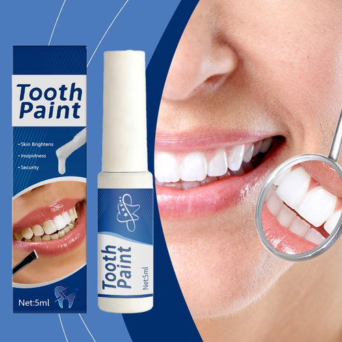 Eeth Brightening White Paint to Clean Teeth Stains and Dirt Yellow Teeth Mouth Cleaning Beauty Paint