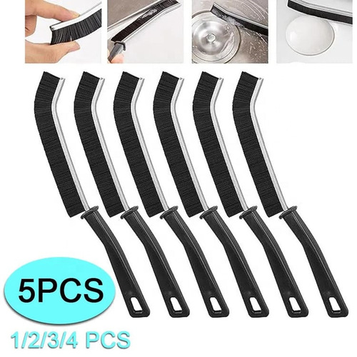 High Quality Hard Bristle Crevice Cleaning Brush Plastic Gap Window Grout Scrub for Floor Bathtub Groove-Household Essentials
