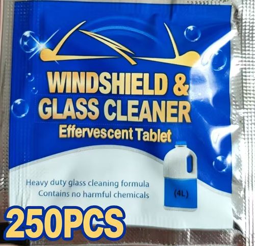 250PCS Car Vehicles Windshield Solid Soap Piece Window Glass Washing Cleaning Paint Protective Foil Effervescent Tablets Wash