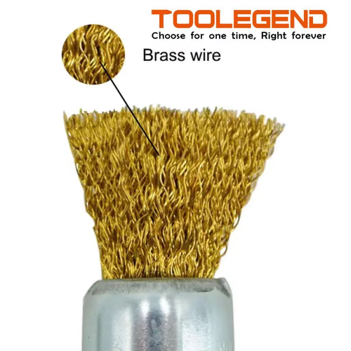 9PCS Handle Installation End Brush with Knotted Wire Brush Set, Used for Cleaning Rust, Drill Bits, and Removing Paint