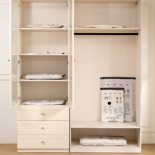 Heavy Duty Clothing Vacuum Storage Bags 80% Space Saver for Bedding Wardrobe Organization Travel Use