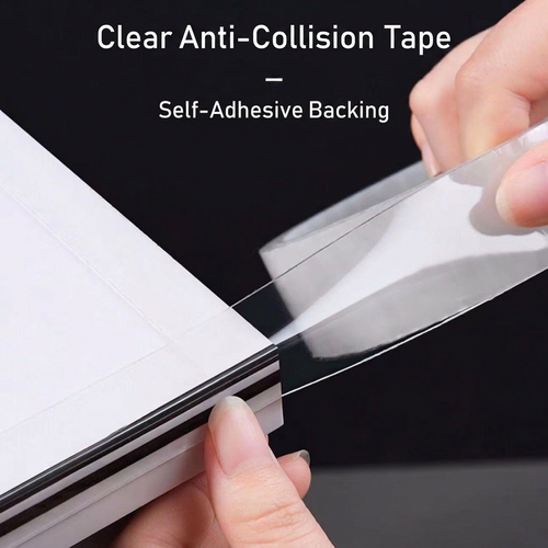 Clear Edge Guard Tape Corner Protector Baby Safety Self-Adhesive Rubber Soft PVC Waterproof Anti-Collision Strip Furniture Glass Two Per Set