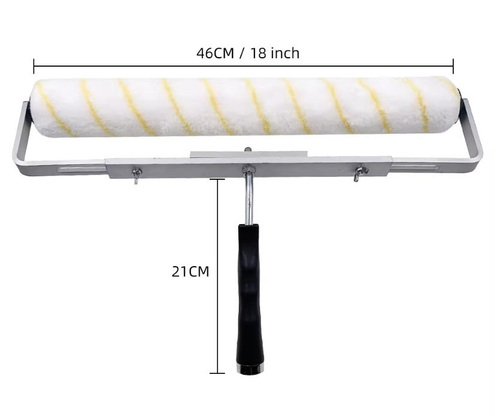 18 Inch Industrial Microfiber Paint Roller Cover with Adjustable Frame Stainless Steel Core for Wall Painting