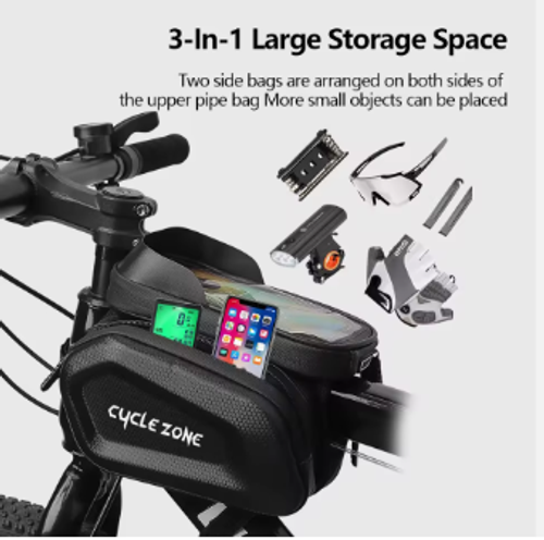 Multifunctional Waterproof Touchscreen Hard-Shell Phone Bag — Bicycle Mountain Bike Front-Mount Phone Holder Bag
